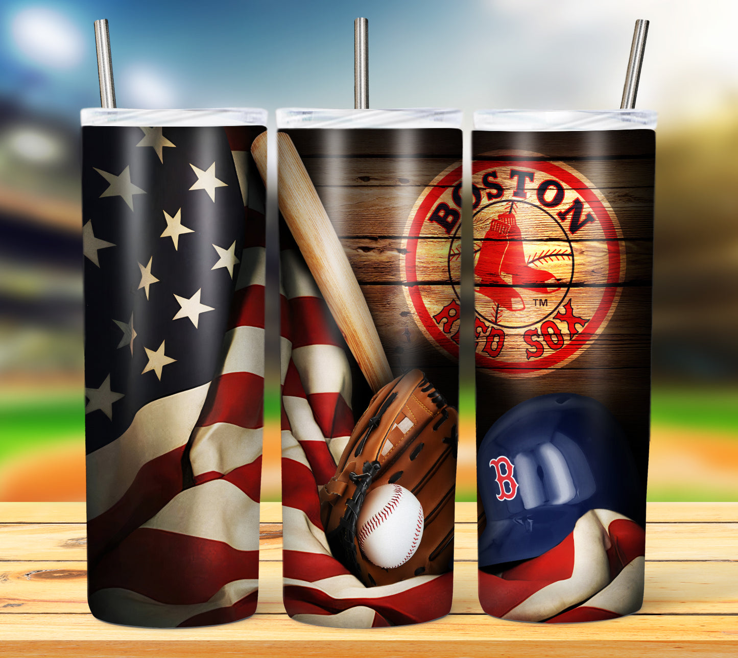 Baseball 20oz Sublimation Tumbler Image