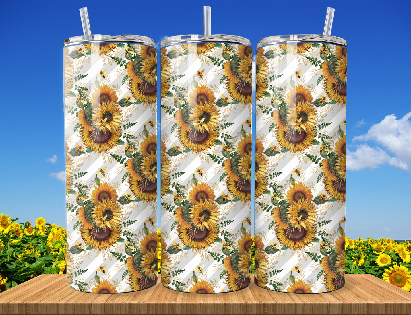 Sunflowers Sublimation 20oz Images Bundle