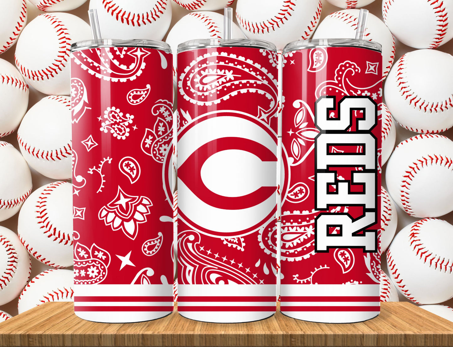 Baseball 20oz Sublimation Tumbler Image