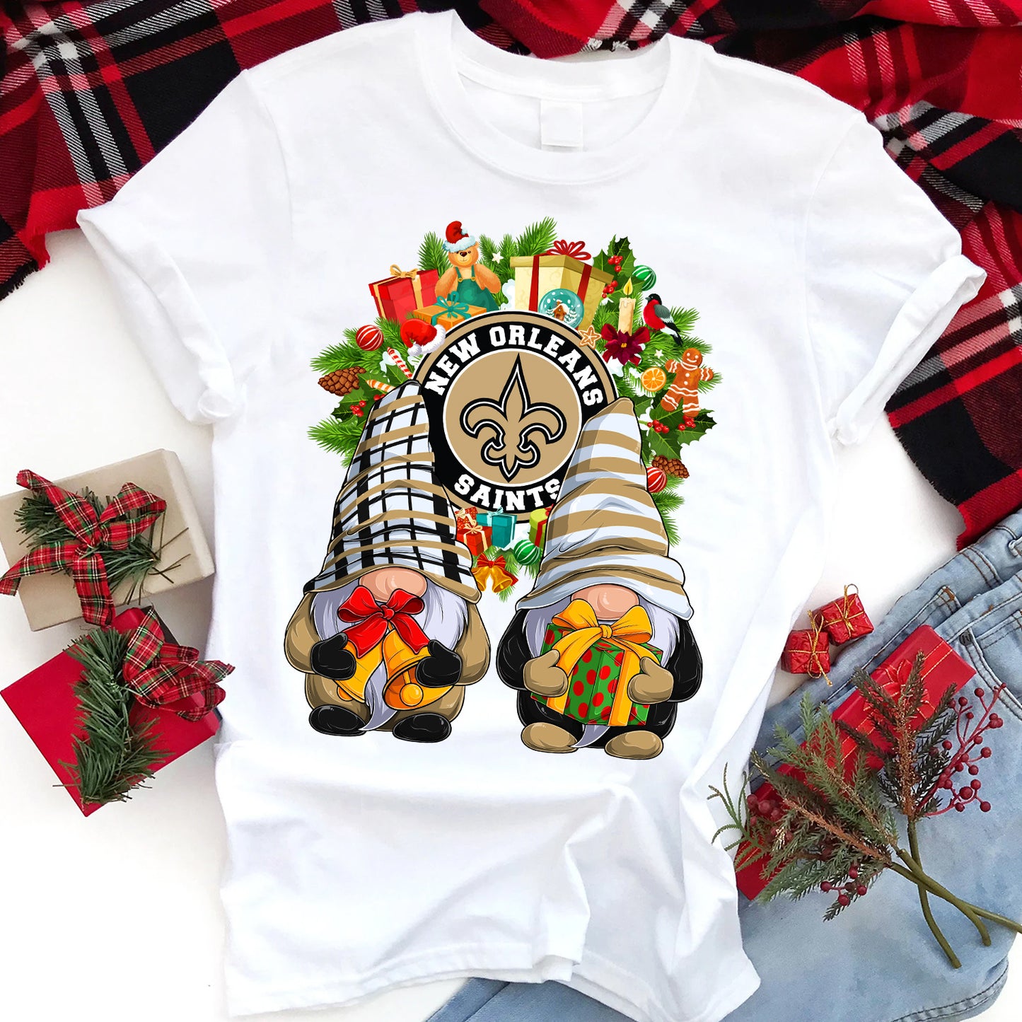 Christmas Football Gnomes T-Shirt/DTF Sublimation Image