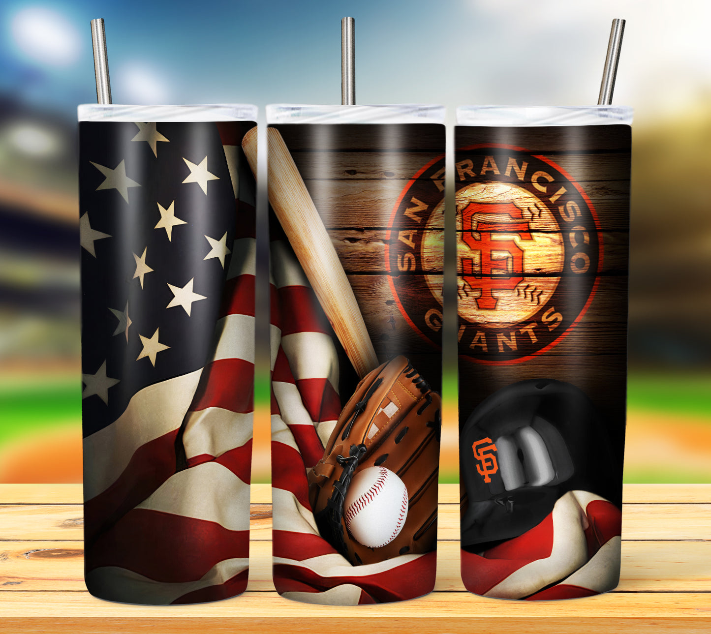 Baseball 20oz Sublimation Tumbler Image