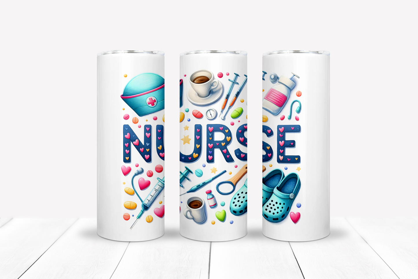 Nurse 20oz Sublimation Tumbler Bundle