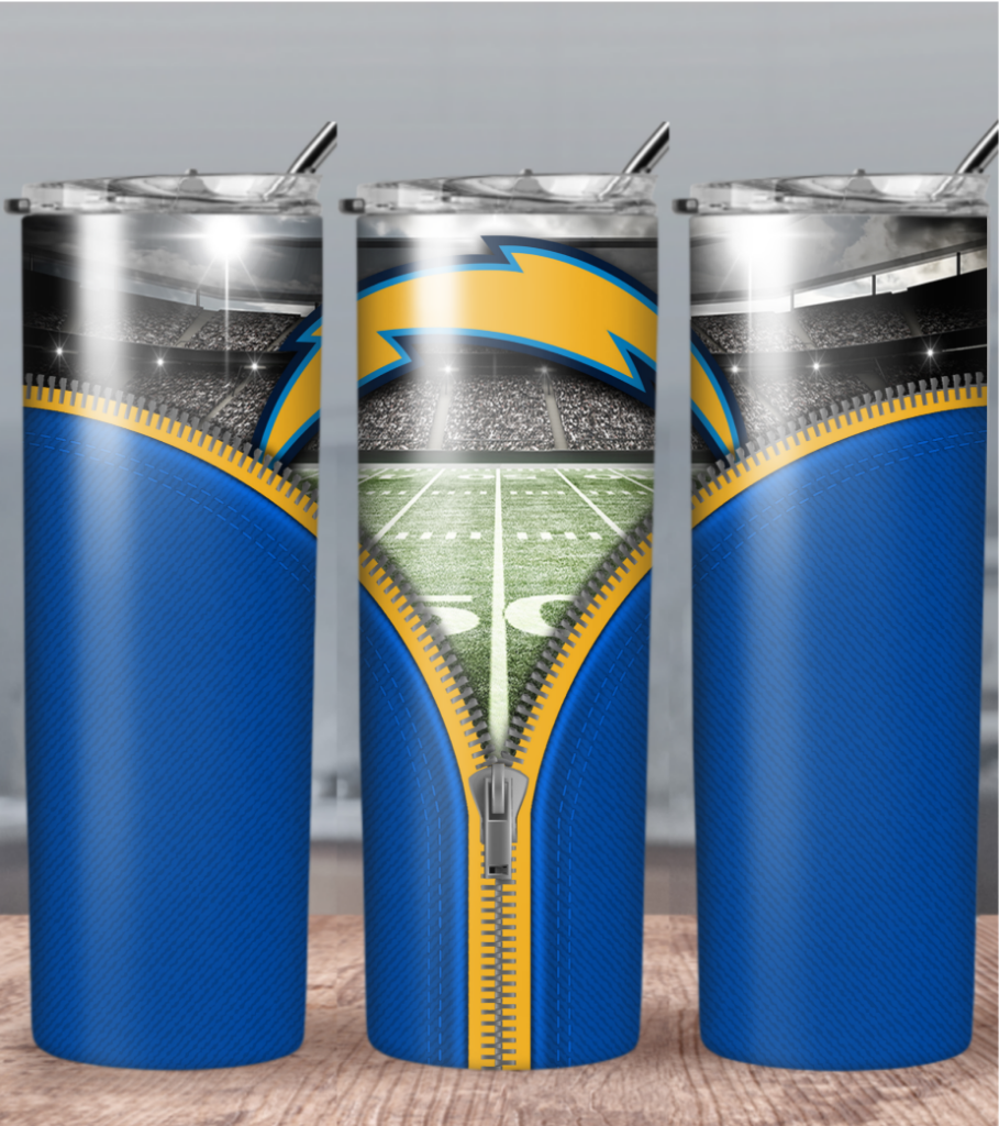 Football 20oz Sublimation Tumbler Image