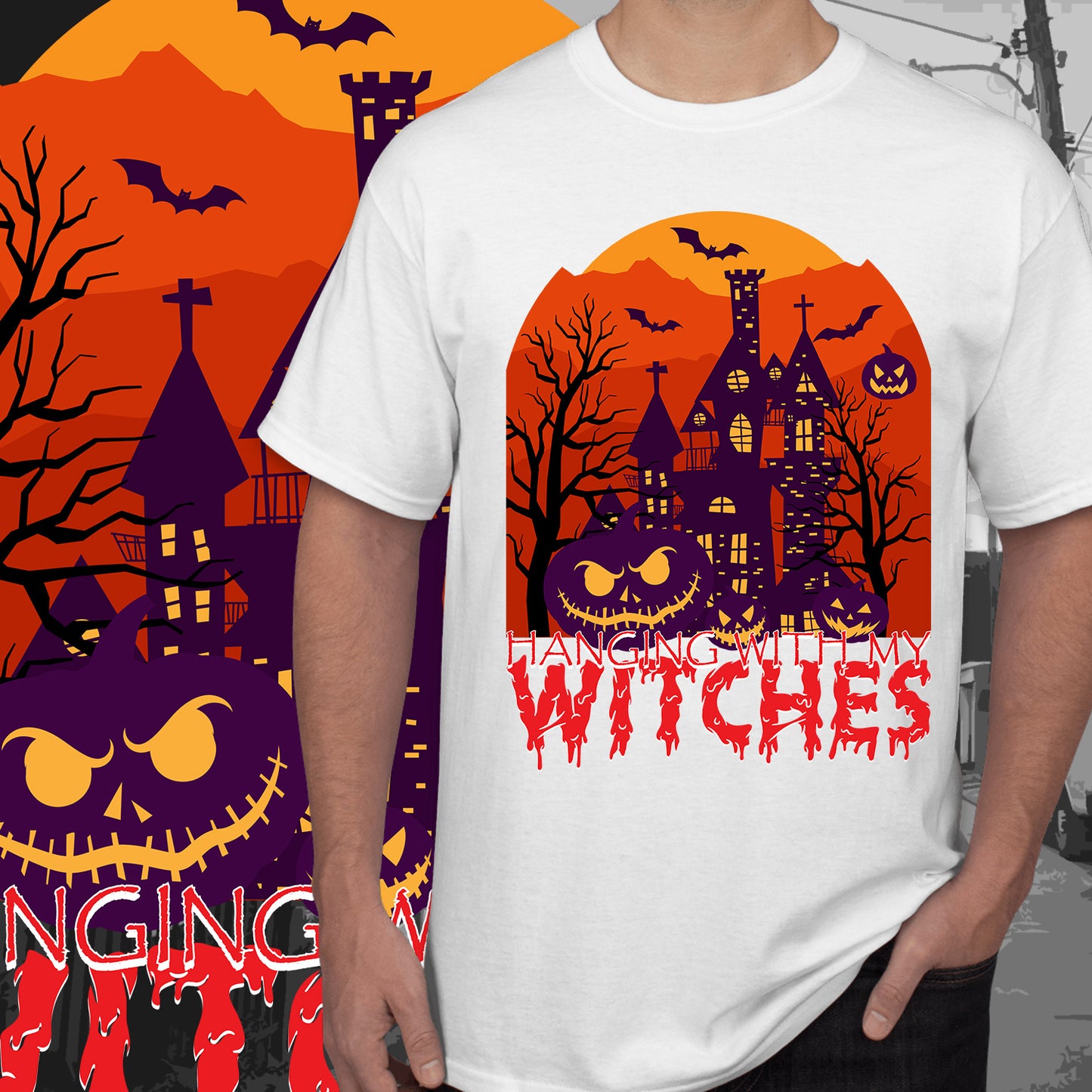 21 Halloween Sublimation T-Shirt Image Bundle