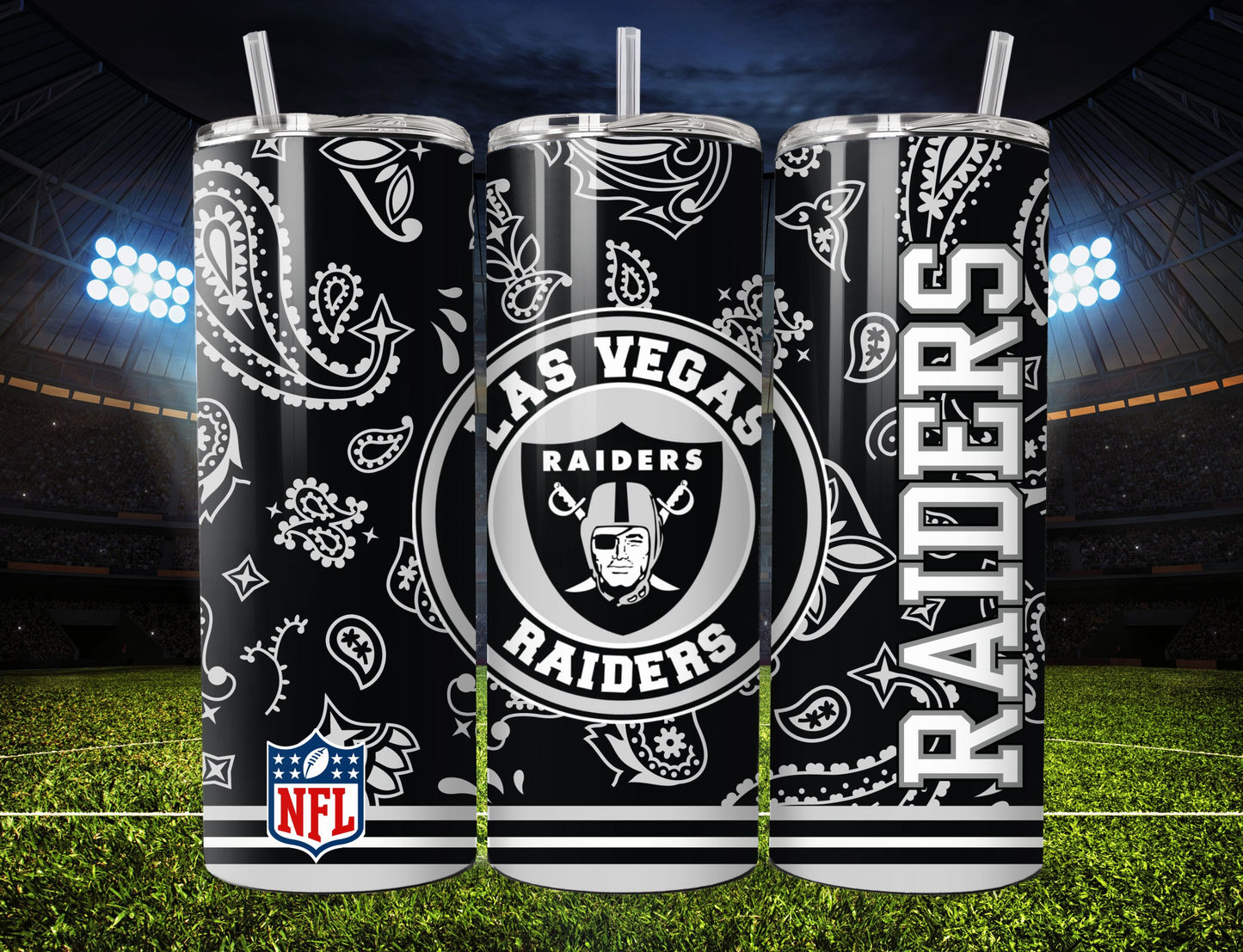 Football 20oz Sublimation Tumbler Image