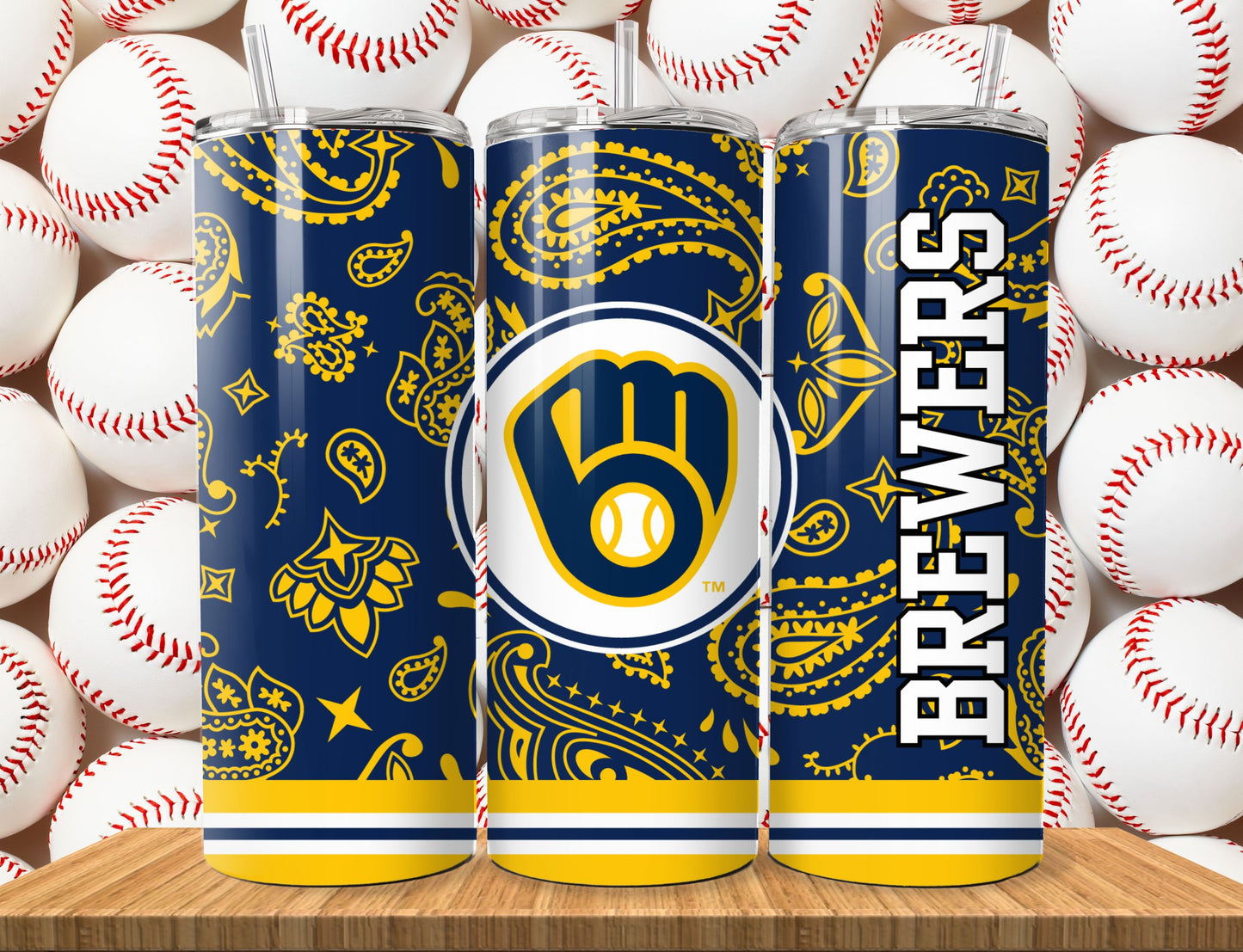 Baseball 20oz Sublimation Tumbler Image