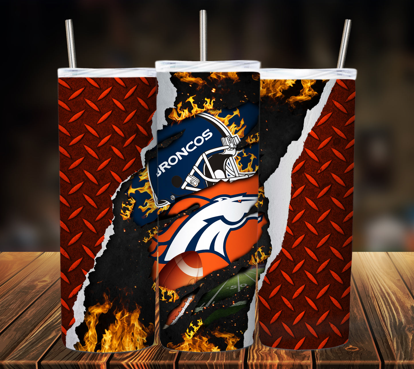 Football 20oz Sublimation Tumbler Image