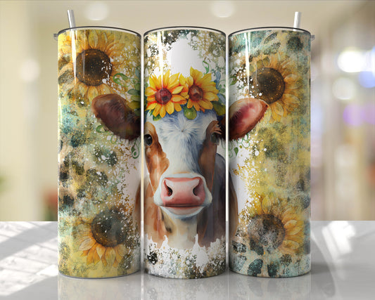 Cow 20oz Sublimation Tumbler Image