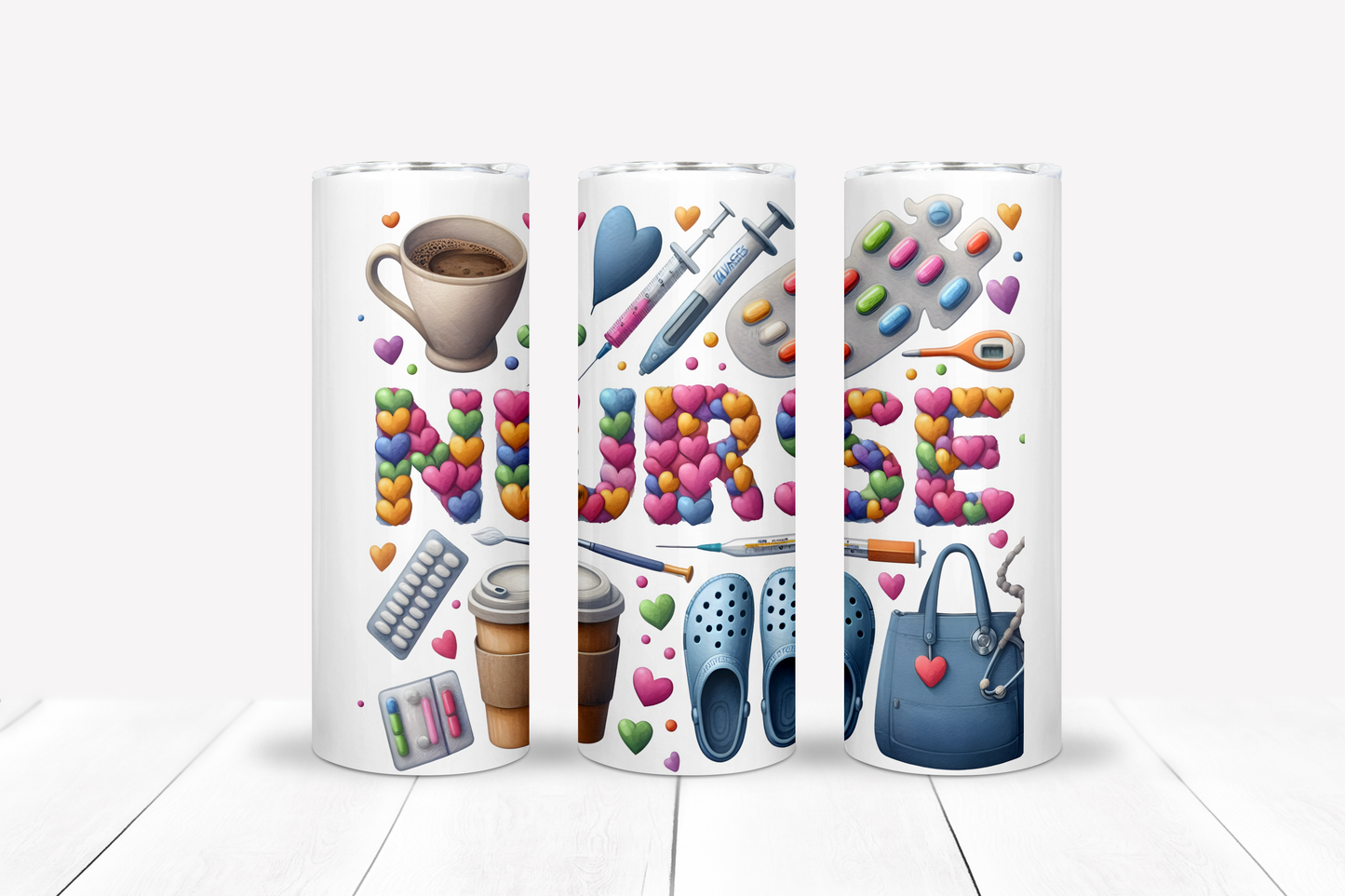 Nurse 20oz Sublimation Tumbler Bundle