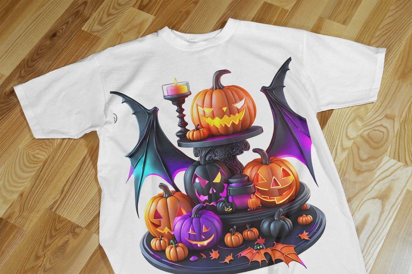 90+ Colorful Halloween Sublimation T-Shirt Images Bundle