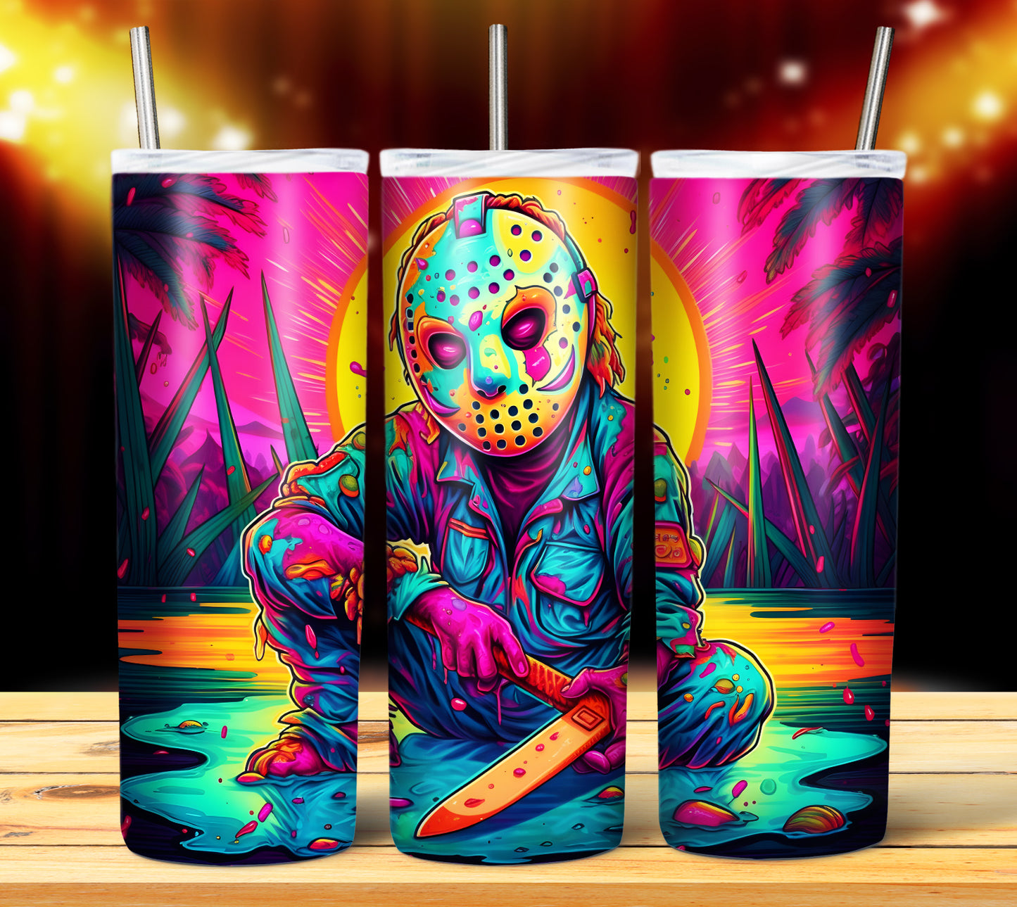 20 Colorful Halloween Sublimation 20oz Images Bundle