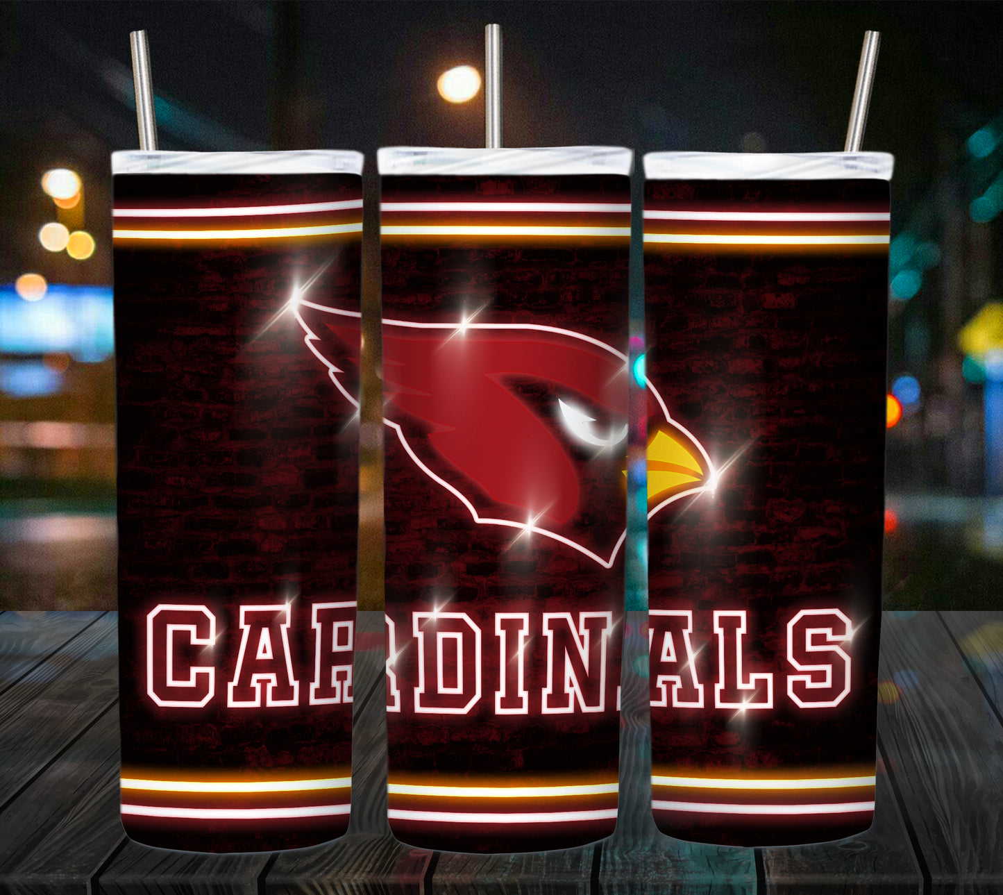 Football 20oz Sublimation Tumbler Image