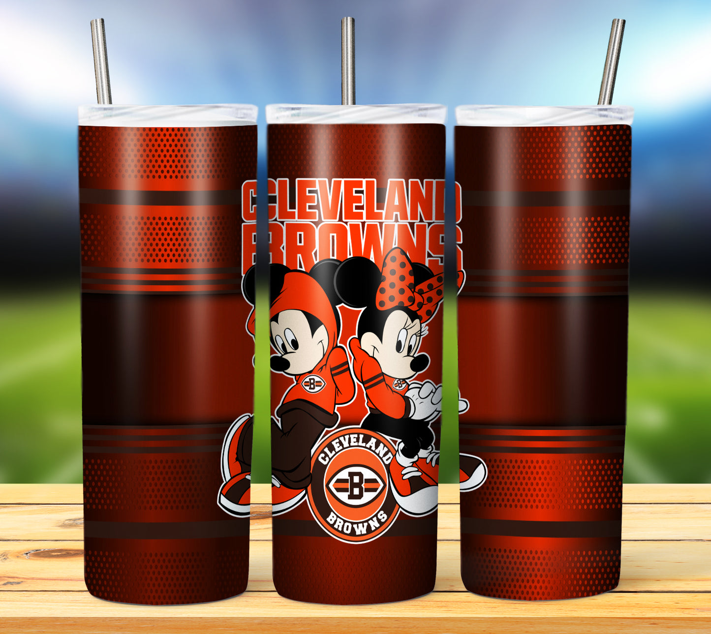 Football 20oz Sublimation Tumbler Image