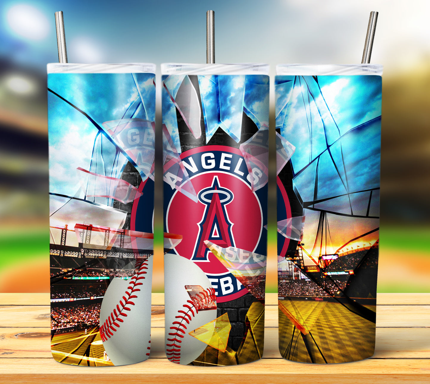 Baseball 20oz Sublimation Tumbler Image