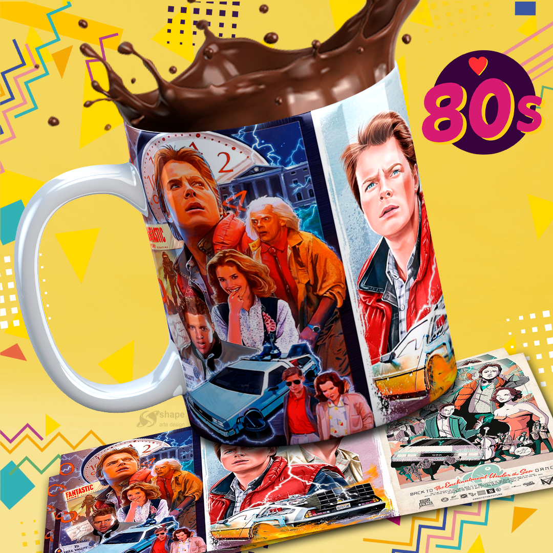 80's Sublimation 11/15oz Mug Images Bundle