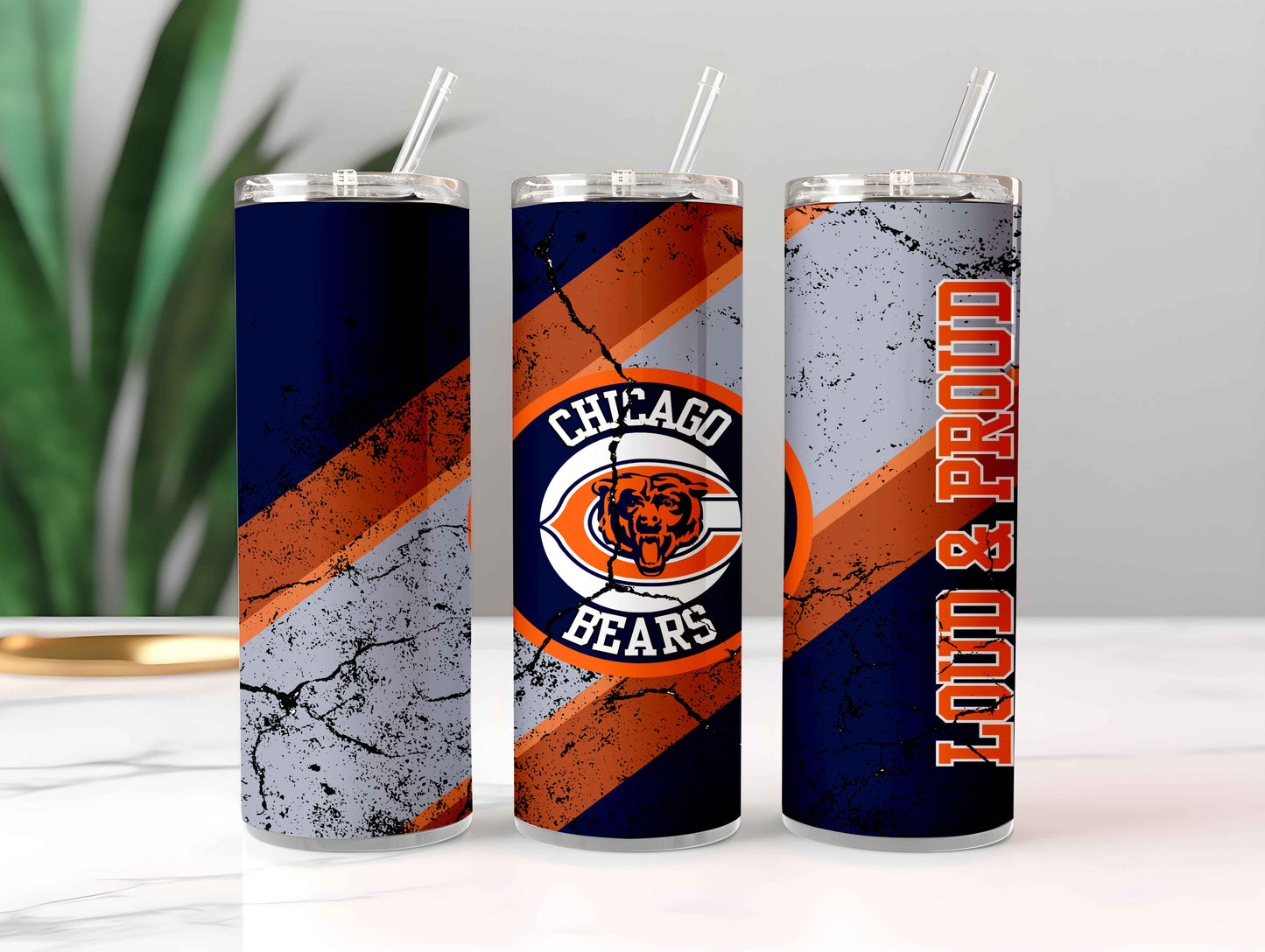 Football 20oz Sublimation Tumbler Image