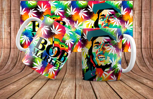 Bob Marley Mug Sublimation Images Bundle 11/15oz