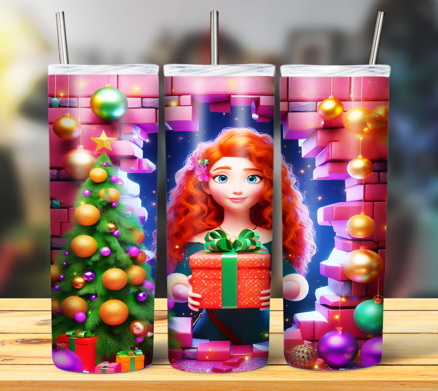 60+ 3D Christmas Sublimation 20oz Images Bundle