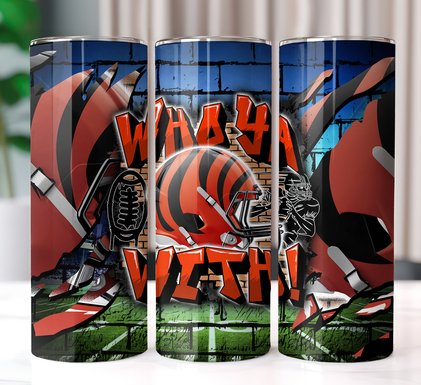 Football Sublimation 20oz Tumbler Images