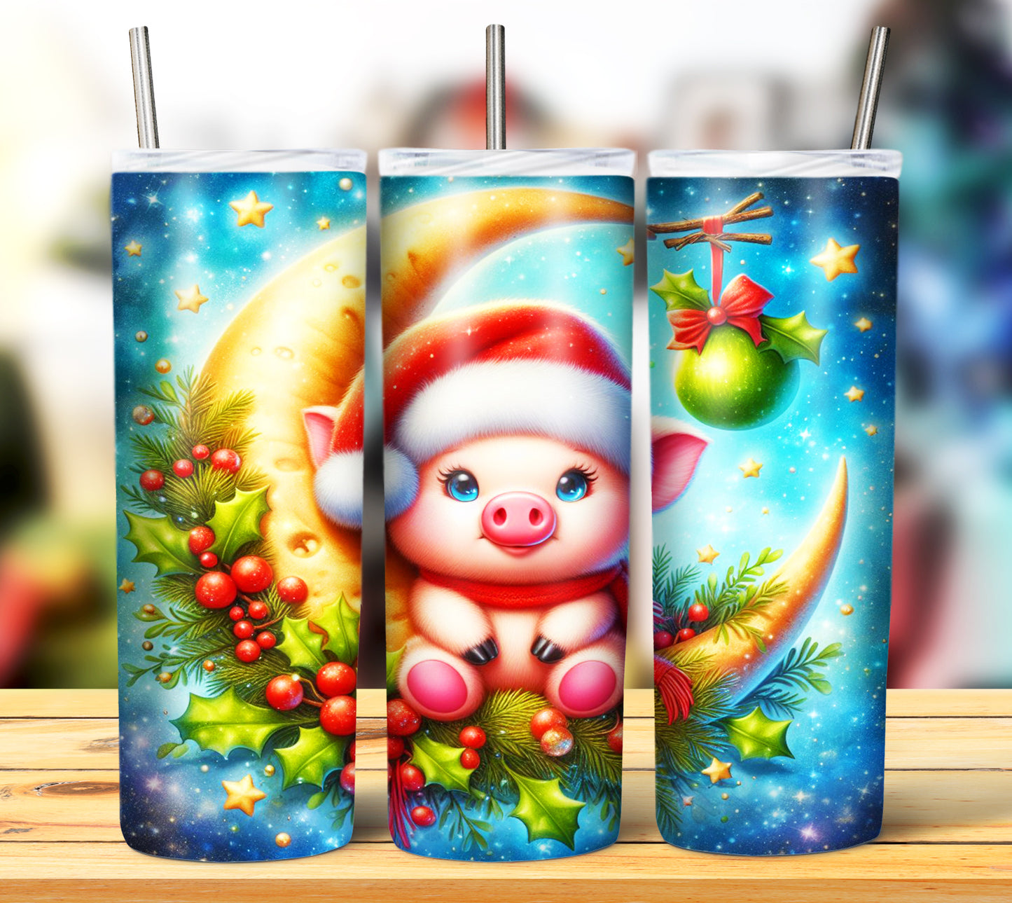 Christmas Animals Sublimation 20oz Images Bundle