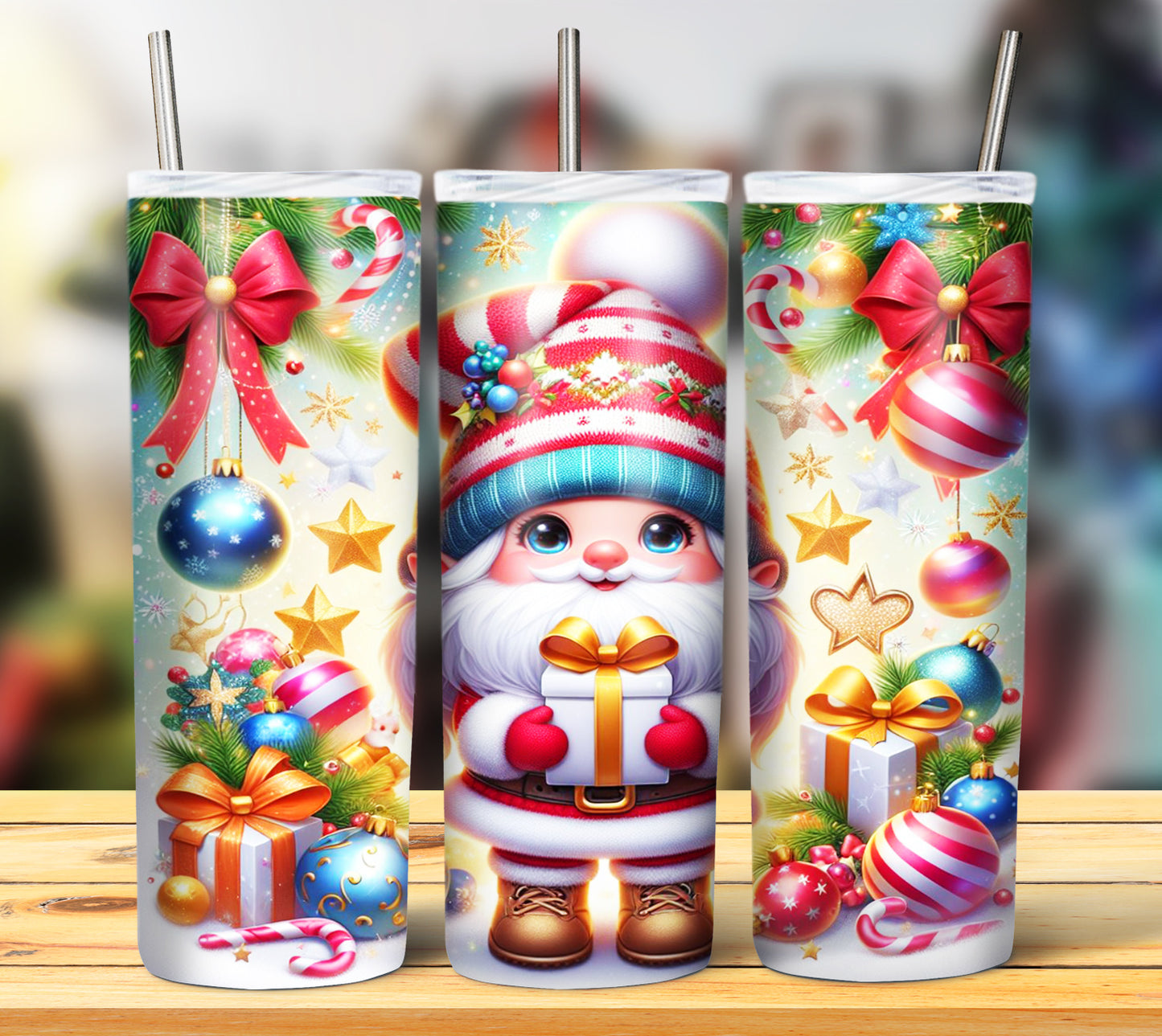 Christmas Gnomes Sublimation 20oz Images Bundle