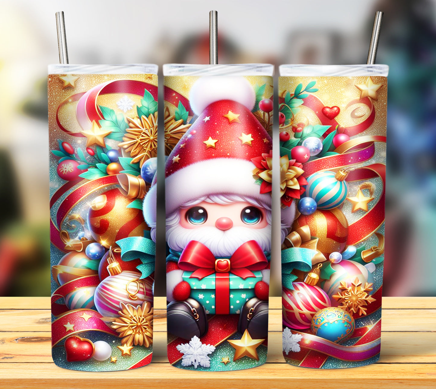 Christmas Gnomes Sublimation 20oz Images Bundle