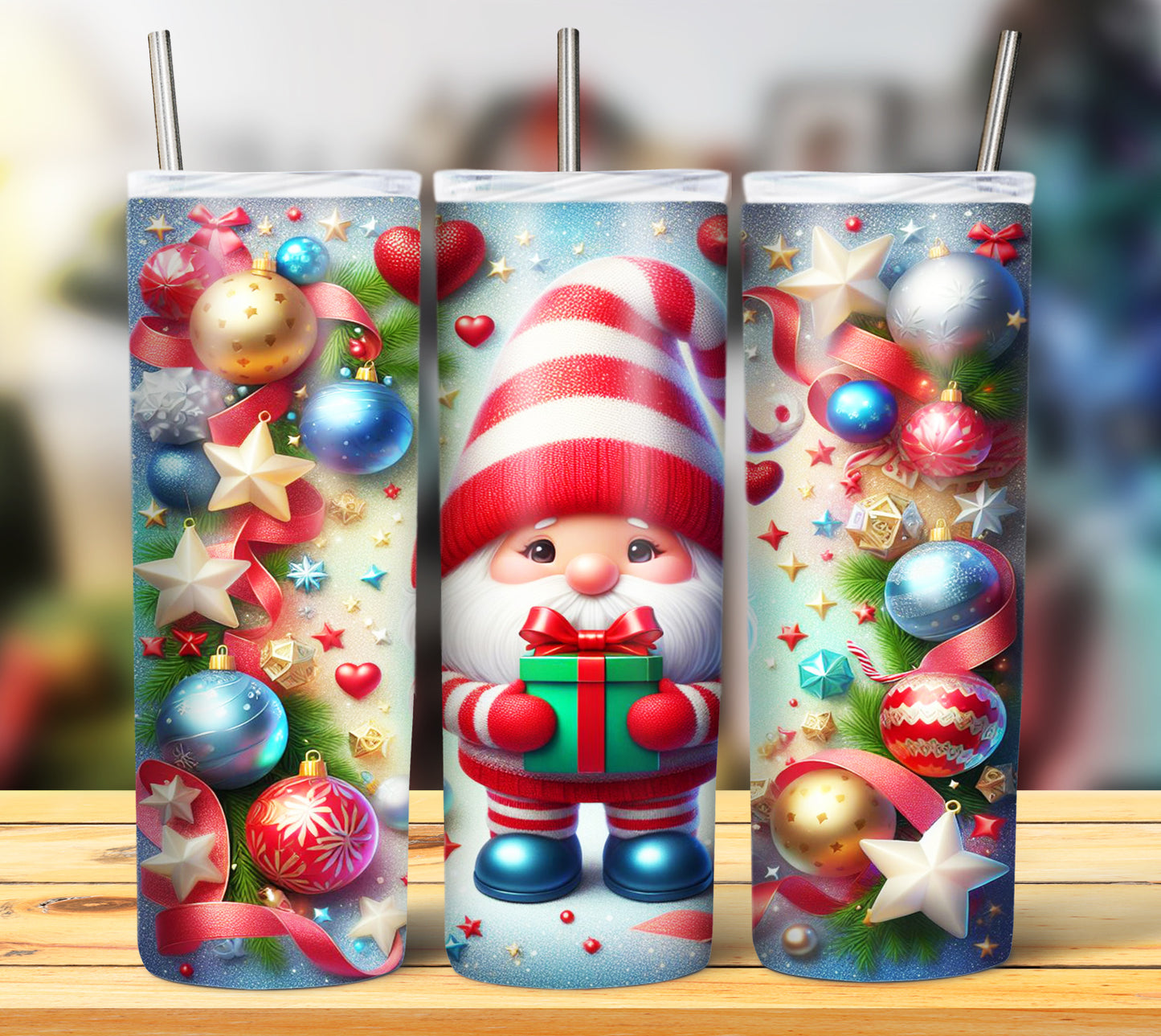 Christmas Gnomes Sublimation 20oz Images Bundle