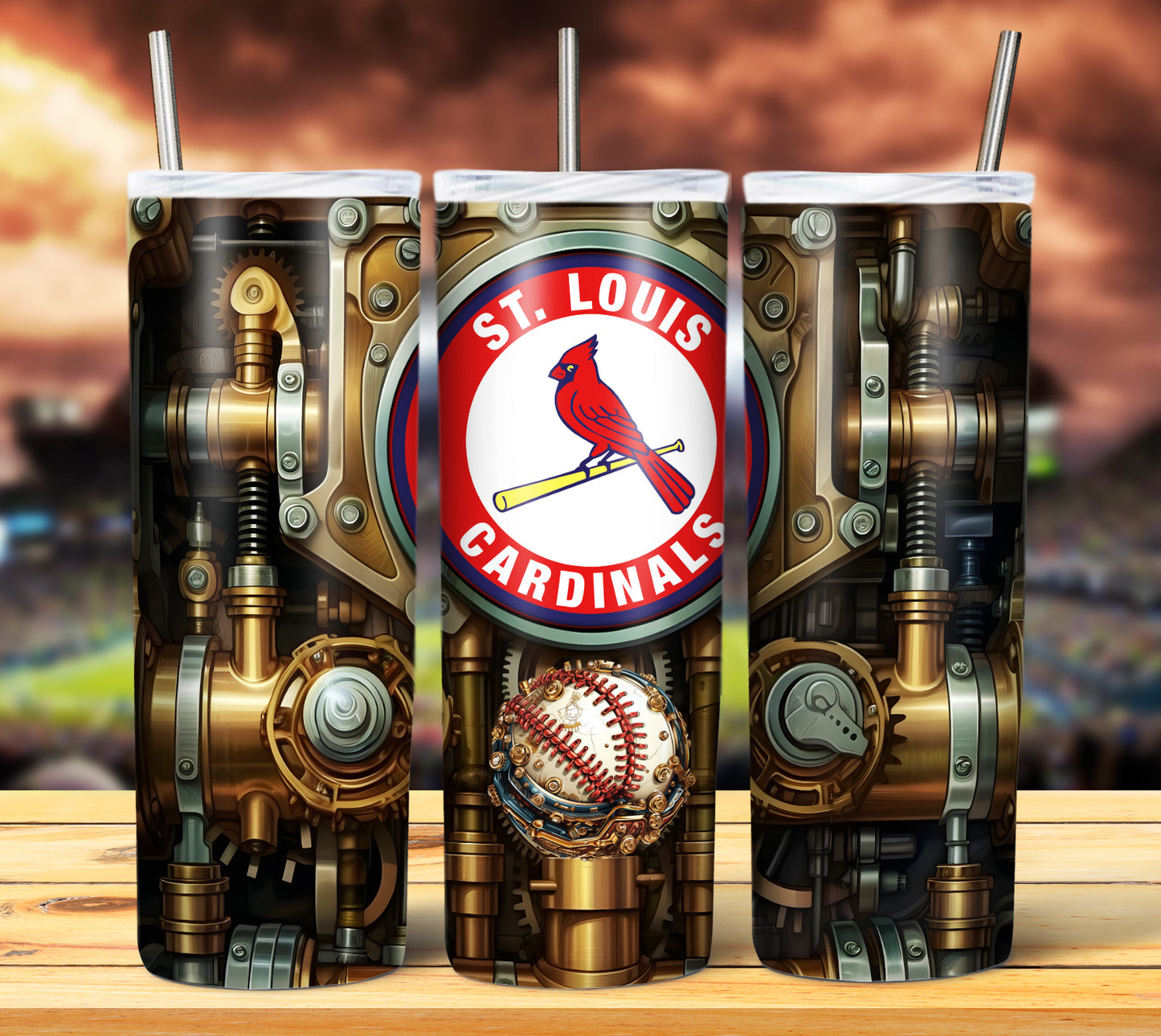 Baseball 20oz Sublimation Tumbler Image