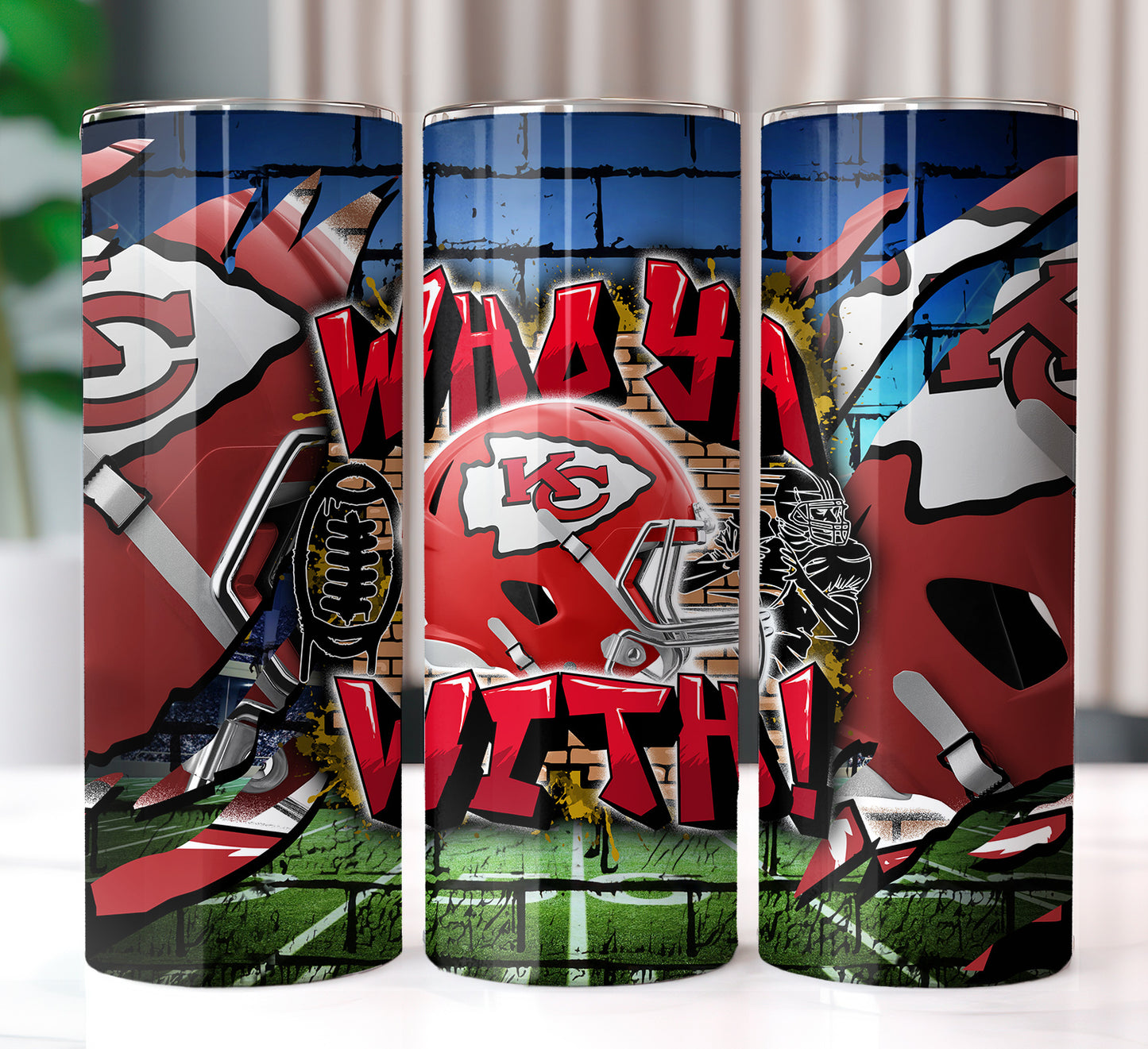 Football Sublimation 20oz Tumbler Images