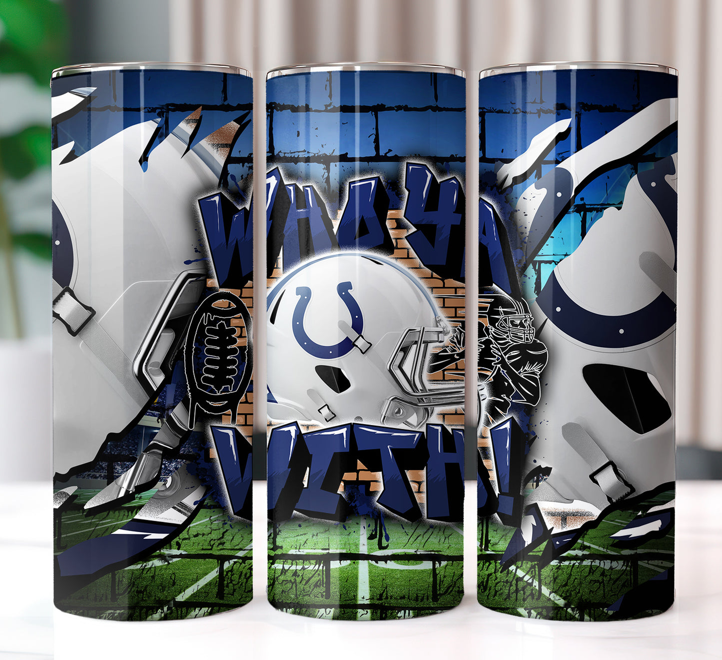 Football Sublimation 20oz Tumbler Images