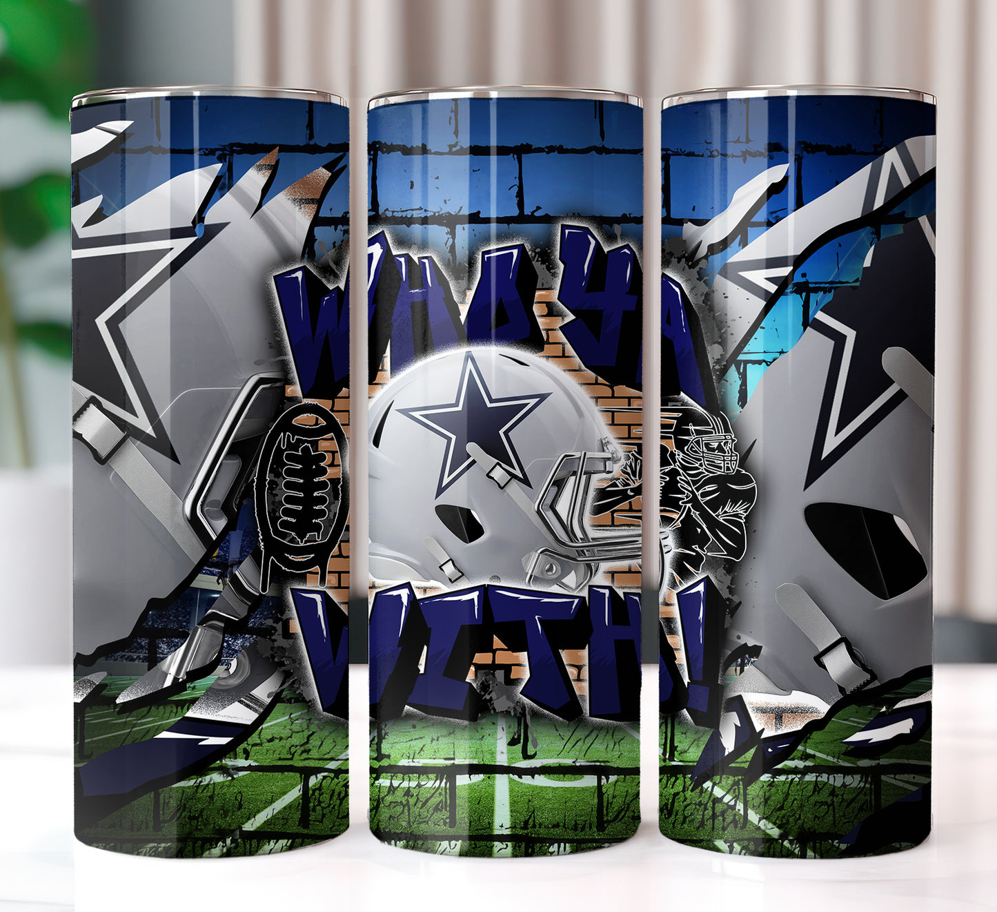 Football Sublimation 20oz Tumbler Images