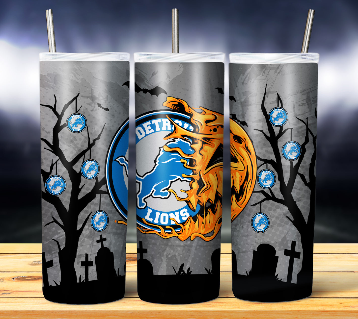 Jack o Lantern Football 20oz Sublimation Tumbler Image