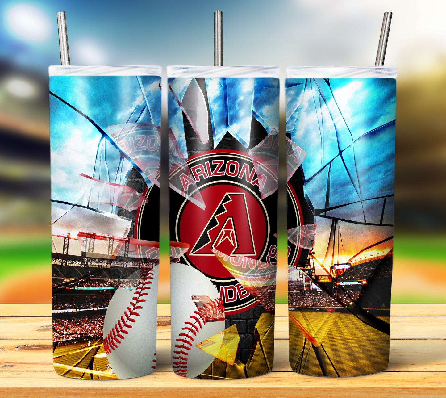 Baseball 20oz Sublimation Tumbler Image