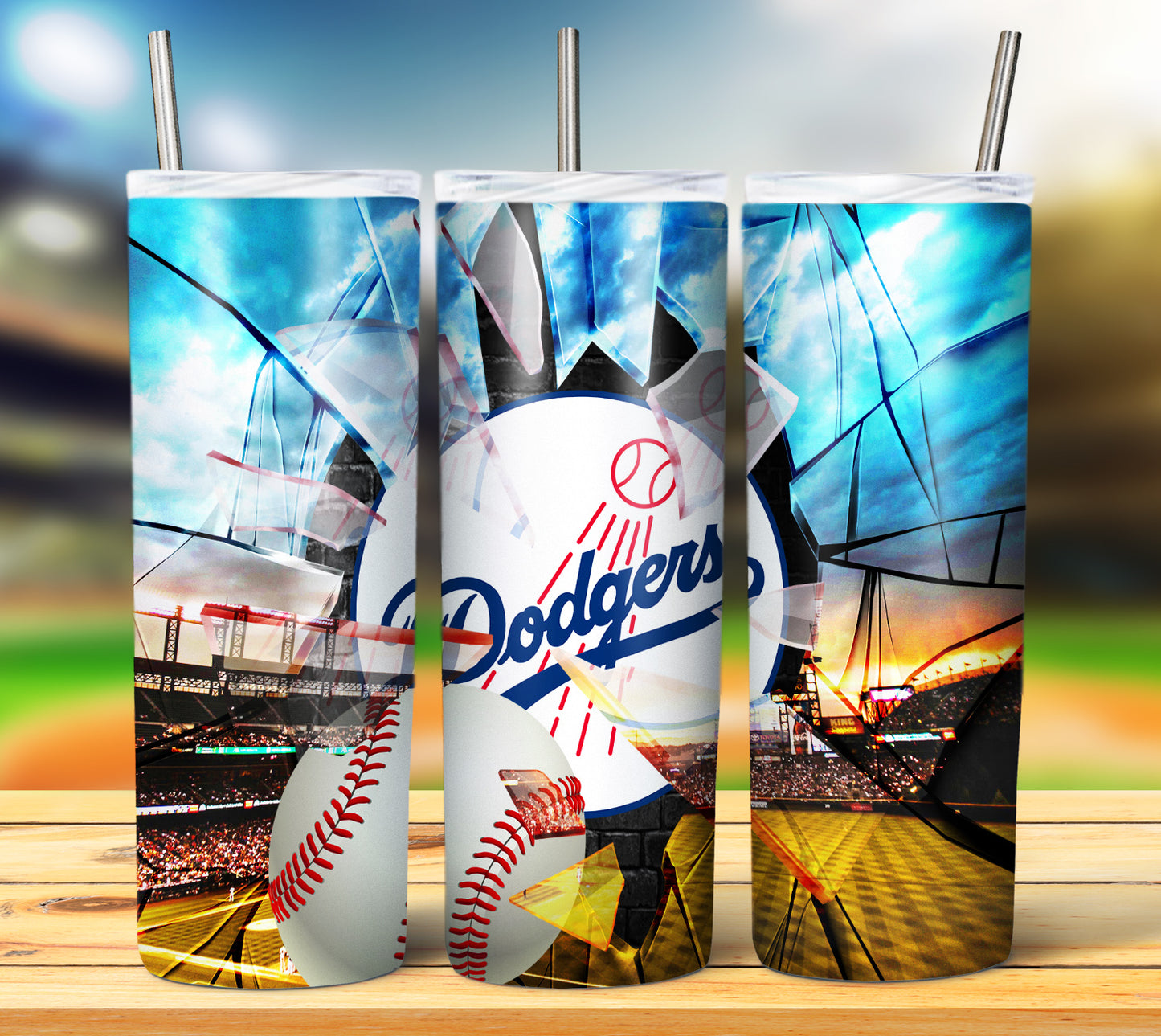 Baseball 20oz Sublimation Tumbler Image