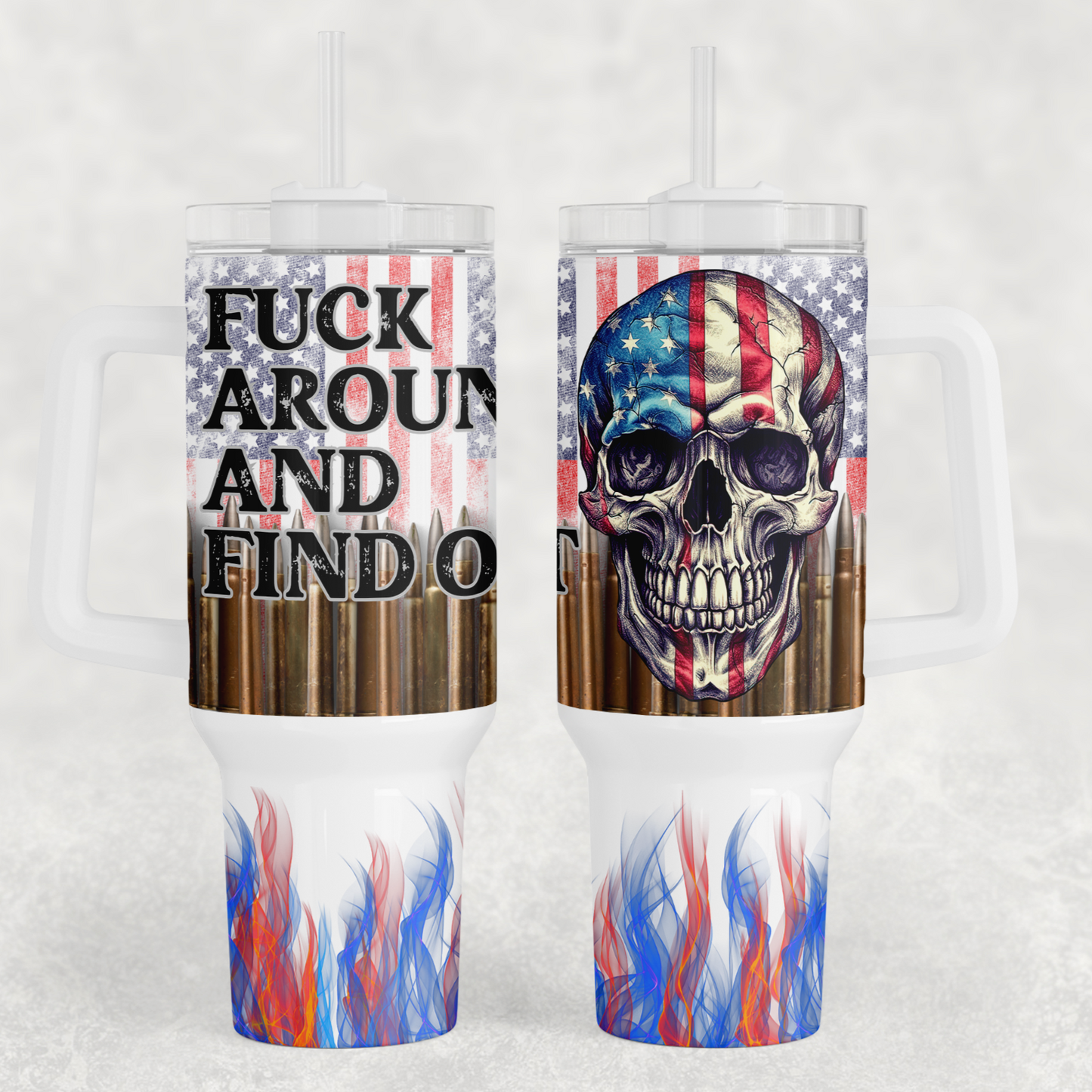 F* Around Sublimation 40oz Tumbler Image