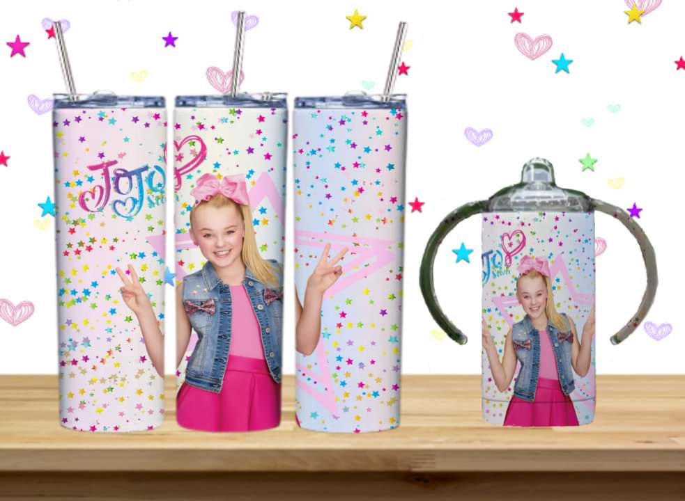 JoJo Kids Sublimation 12oz/15oz Tumbler/Sippy Cup Image Bundle