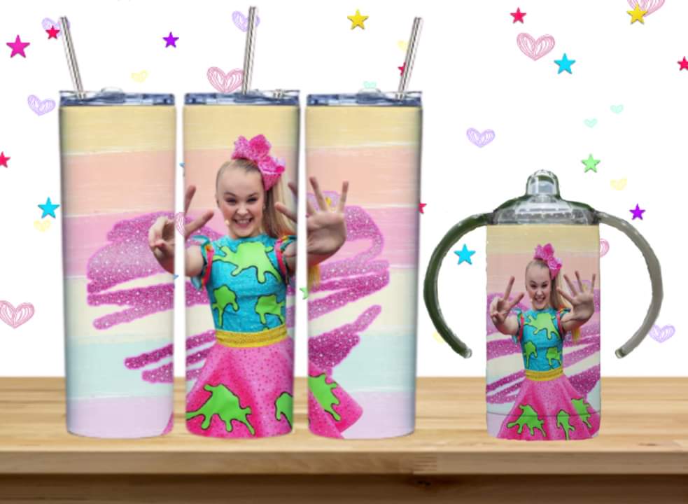 JoJo Kids Sublimation 12oz/15oz Tumbler/Sippy Cup Image Bundle