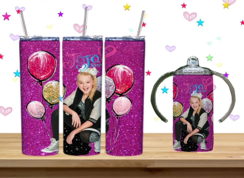 JoJo Kids Sublimation 12oz/15oz Tumbler/Sippy Cup Image Bundle