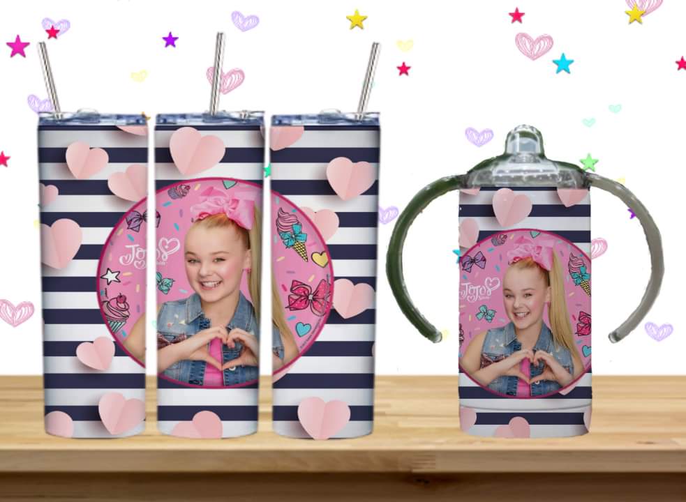 JoJo Kids Sublimation 12oz/15oz Tumbler/Sippy Cup Image Bundle