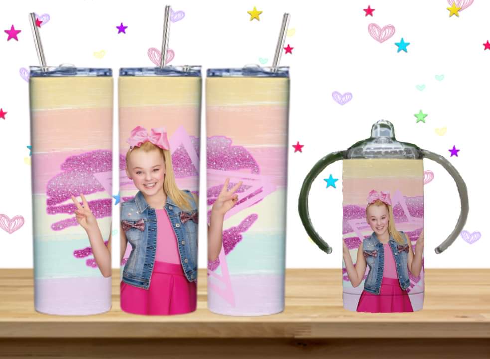 JoJo Kids Sublimation 12oz/15oz Tumbler/Sippy Cup Image Bundle