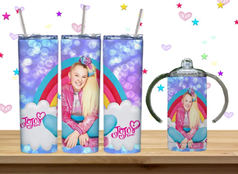 JoJo Kids Sublimation 12oz/15oz Tumbler/Sippy Cup Image Bundle