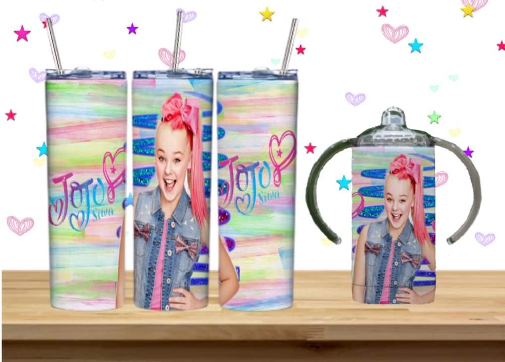 JoJo Kids Sublimation 12oz/15oz Tumbler/Sippy Cup Image Bundle