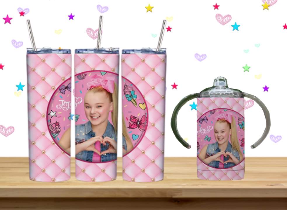 JoJo Kids Sublimation 12oz/15oz Tumbler/Sippy Cup Image Bundle