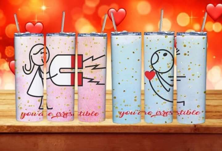 Cute Valentine Sublimation 20oz Tumbler/Mug/Pillow/T-Shirt Images Bundle