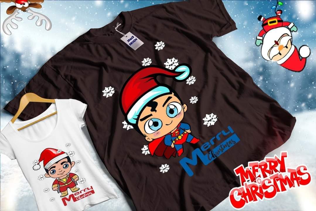 Christmas Chibi Sublimation T-Shirt/DTF Images Bundle