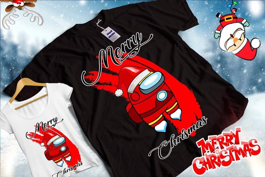 Christmas Chibi Sublimation T-Shirt/DTF Images Bundle