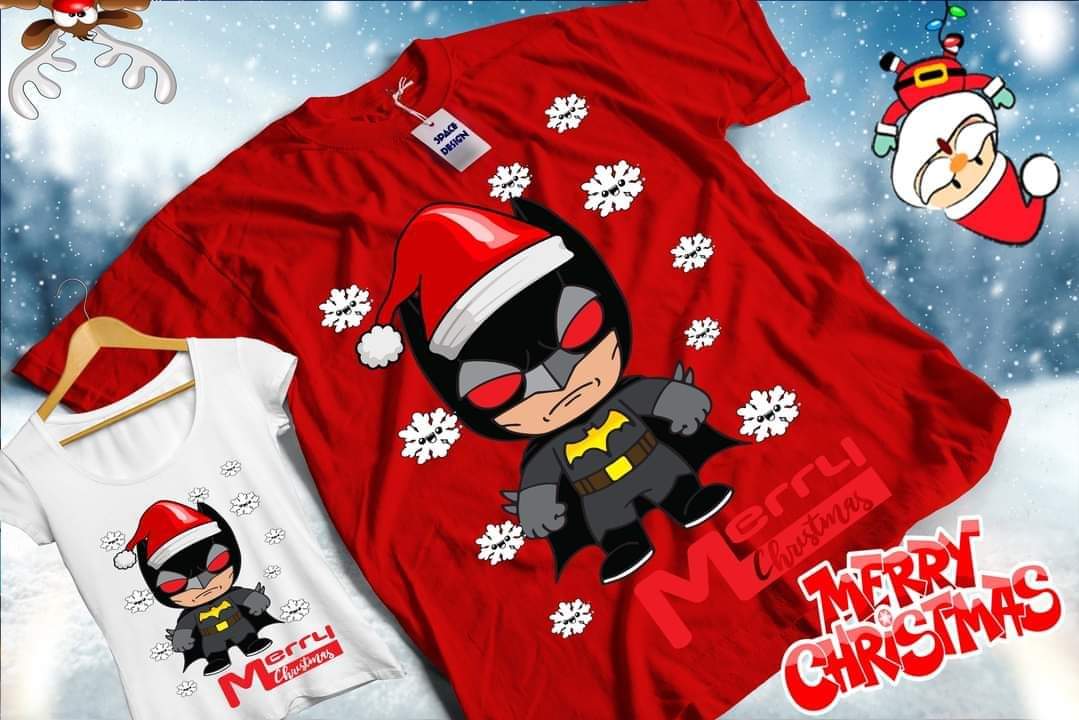 Christmas Chibi Sublimation T-Shirt/DTF Images Bundle