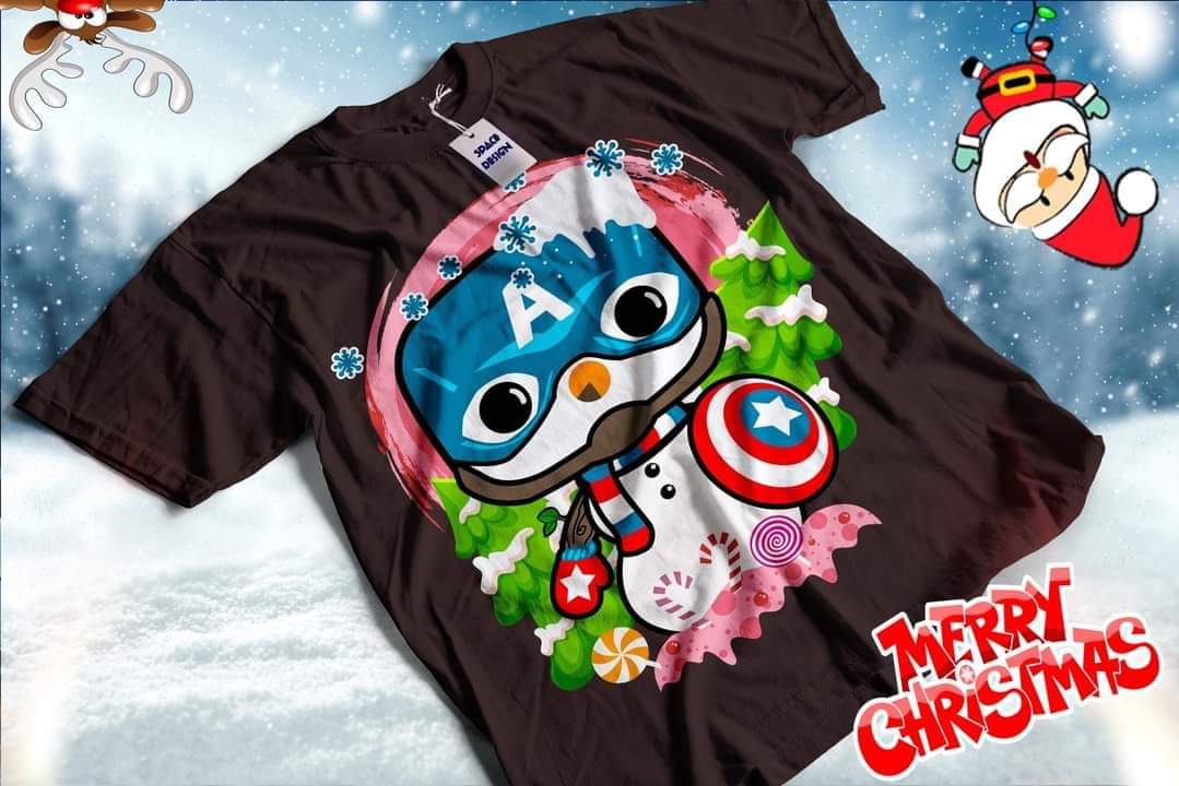 Christmas Chibi Sublimation T-Shirt/DTF Images Bundle