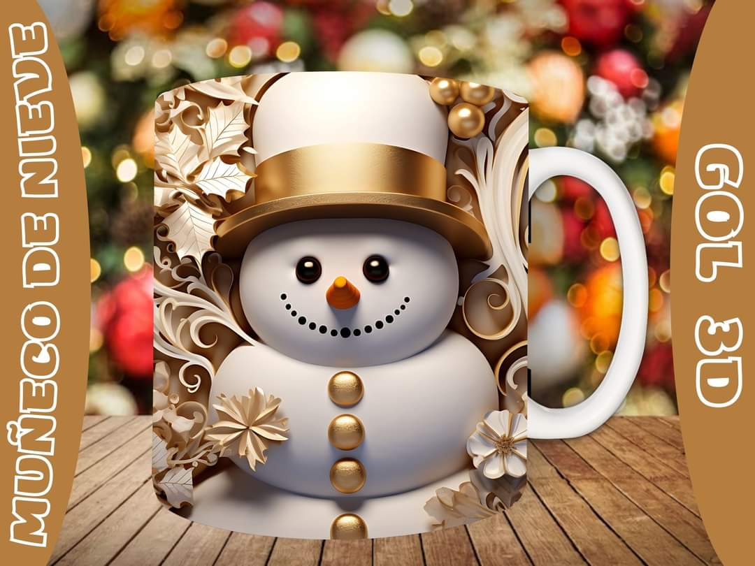 20+ Christmas SnoMan Sublimation Mug Images Bundle