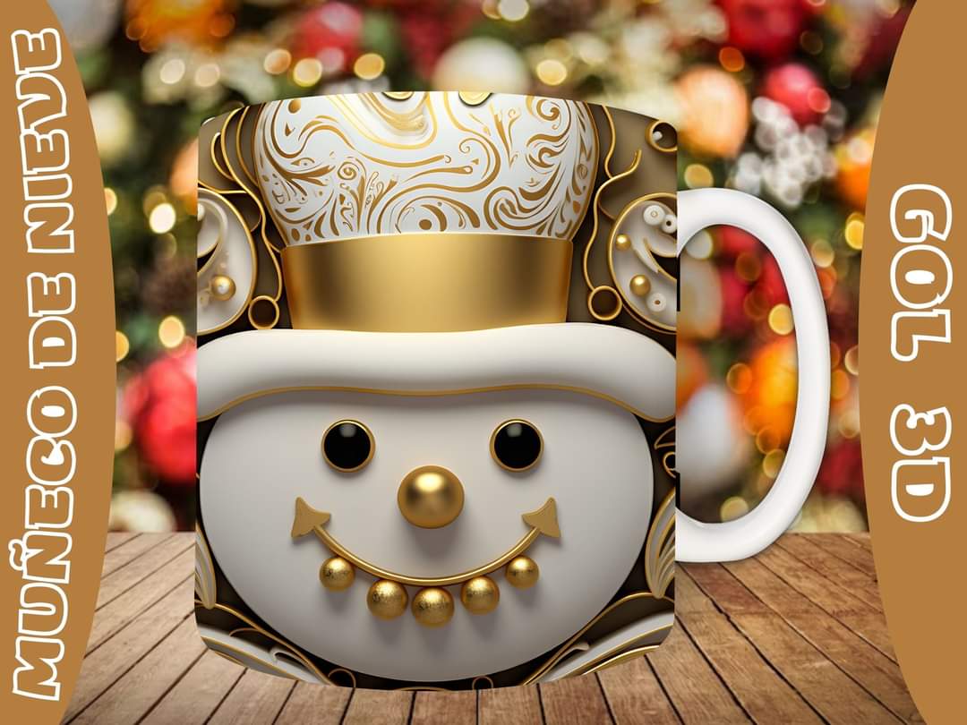 20+ Christmas SnoMan Sublimation Mug Images Bundle